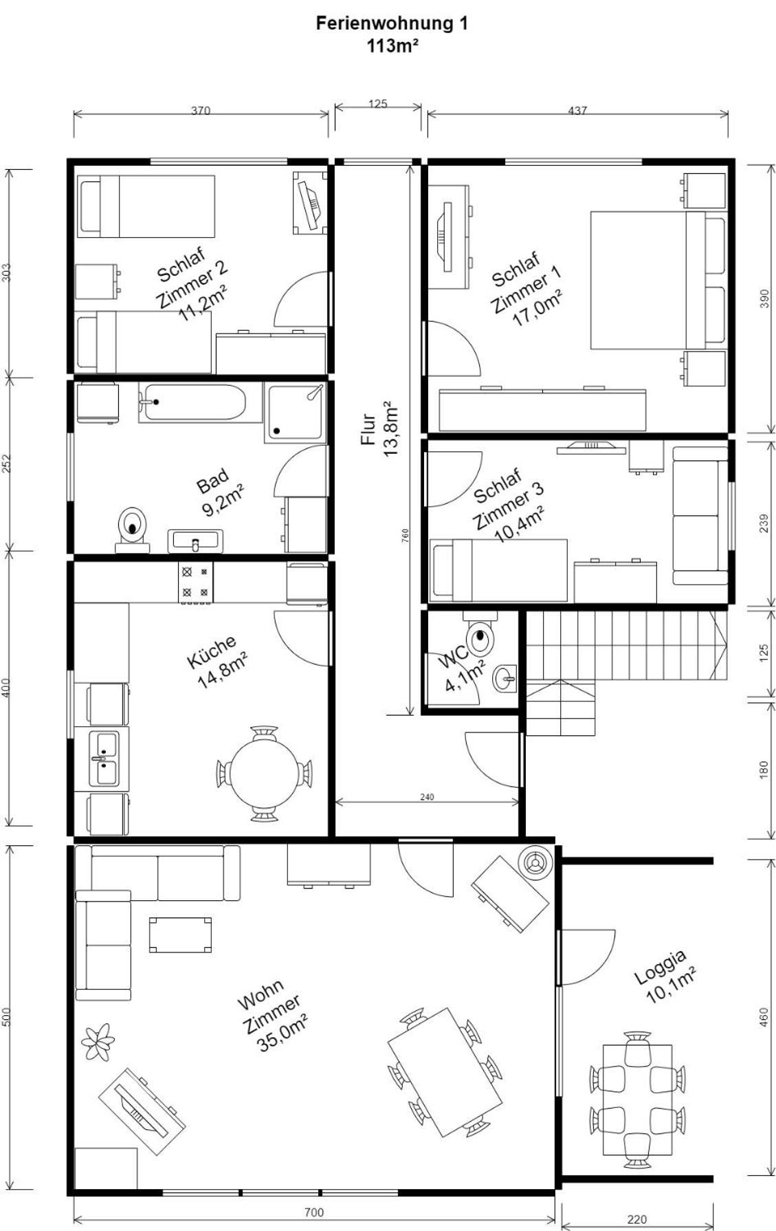 Ferienwohnung Van Den Berg Rees Rom bilde